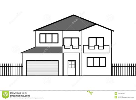 Vector House Drawing Royalty Free Stock Photo - Image: 10521735