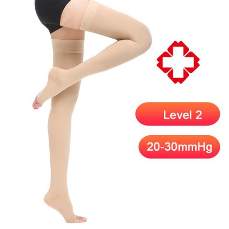 1 Pair Compression Stockings Varicose Veins Socks 23 32mmhg Pressure Class 2 Thigh Medical Socks