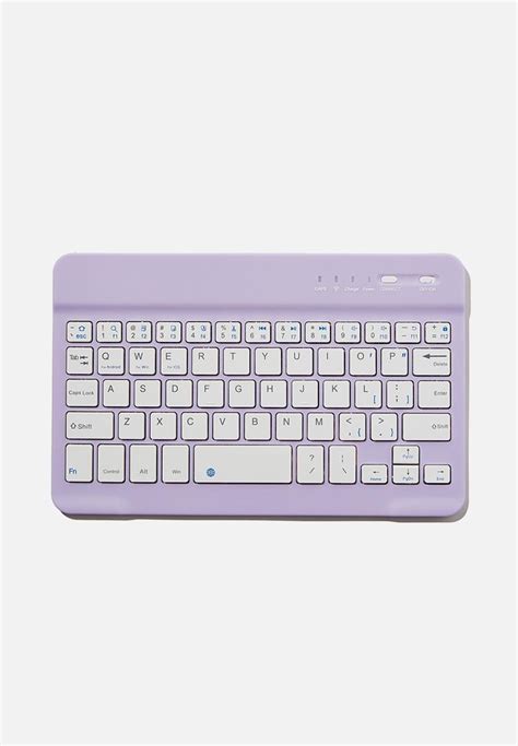 Wireless Keyboard Pale Lilac Typo Phone Accessories