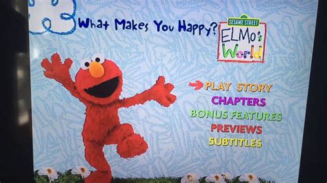 Elmos World What Makes You Happy Dvd Menu Walkthrough Youtube