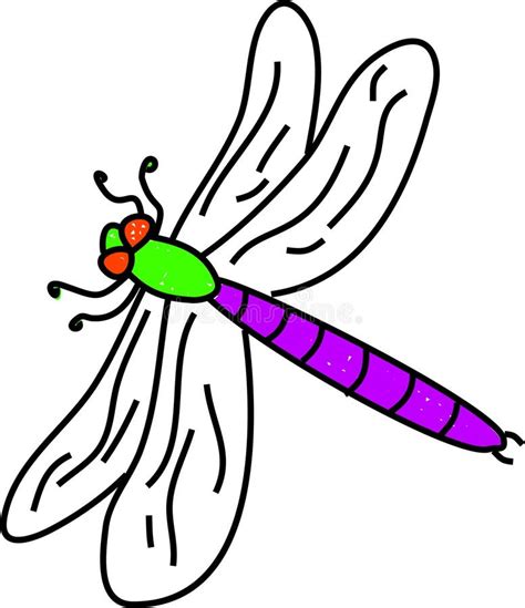 Cartoon Dragonfly Stock Vector Illustration Of Nature 19268343