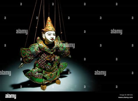 Burmese Marionette In A Spotlight Stock Photo Alamy