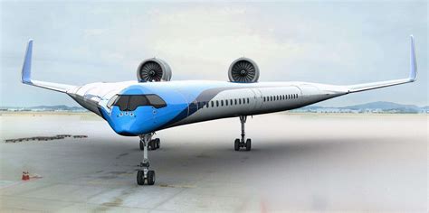 A Prototype Of Klm Royal Dutch Airlines Futuristic Looking Flying Wing
