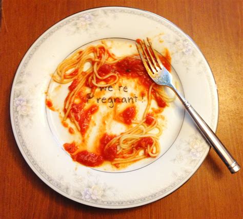 Such A Cute Idea Announce Pregnancy To Husband By Having A Plate That