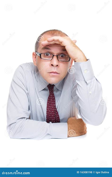 Businessman Looking For Something Royalty Free Stock Photos Image