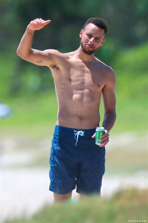 Stephen Curry Goes Shirtless For A Beach Day With Ayesha And We Are