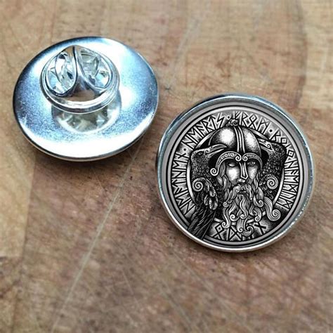 Odin Viking Lapel Pin Badge Vikings Odin Norse Viking Etsy Viking