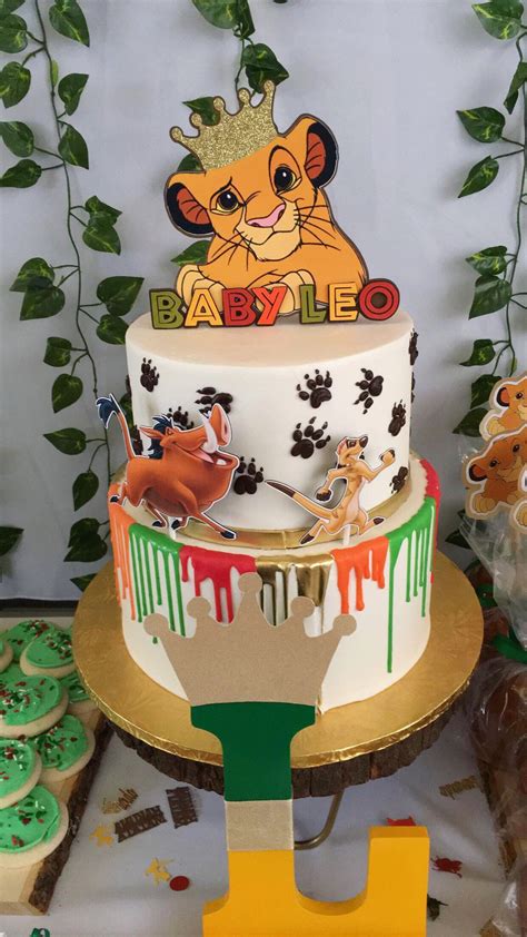 Baby Lion King Baby Shower Cakes