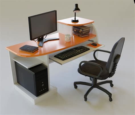 All ballo instructions should be followed to ensure a comfortable experience. Desktop Computer Desk and Chair 3D asset | CGTrader