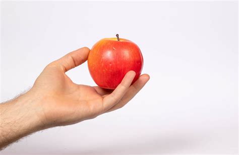 Hand Holding Red Apple Red Apple Apple Hands
