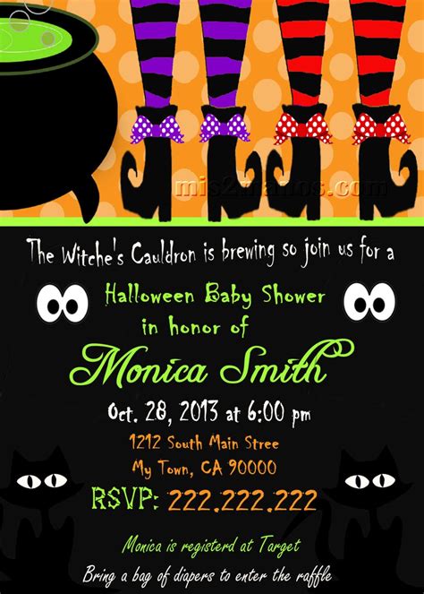 Halloween Baby Shower Invitation Pumpking Baby Shower Invites Etsy