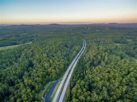 Pacific Highway And Native Australian Forest Stock Photo Image Of