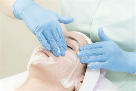 Process Cosmetic Mask Of Massage And Facials Stock Image Image Of Mask Natural 131587587