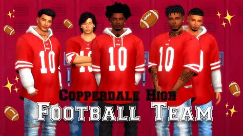 Dreamy 🤩 Football Team For Copperdale High The Sims 4 Youtube