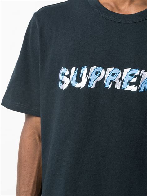 Supreme Logo Print T Shirt Farfetch