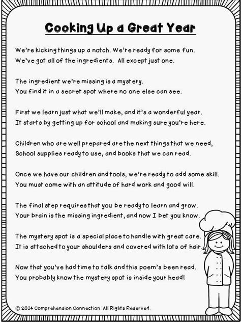 N if you are fan of poems on life then go with harivanshray bachchan. Comprehension Connection: Cooking Up a Great Year | Poems ...