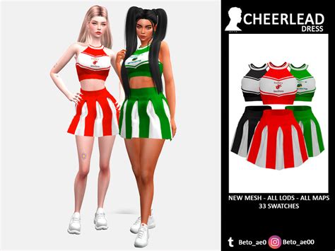 The Sims Resource Cheerleader Dress