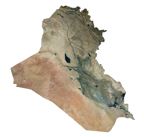 Iraq Relief Map
