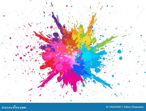 Abstract Splatter Color Background Illustration Vector Design Stock