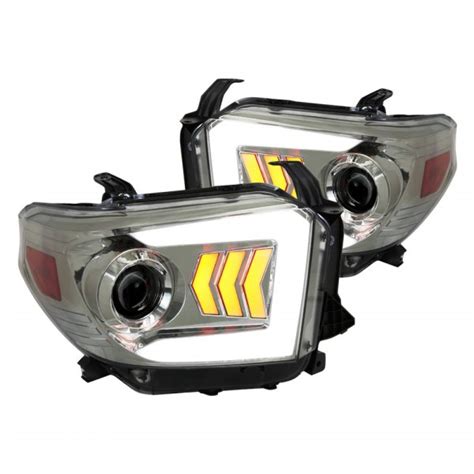 Spec D® 2lhp Tun14g Rs Chromesmoke Led Drl Bar Projector Headlights