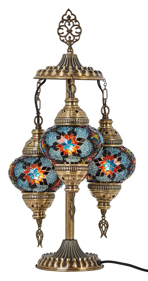 Demmex Customizable Turkish Moroccan Mosaic Tiffany Floor Table