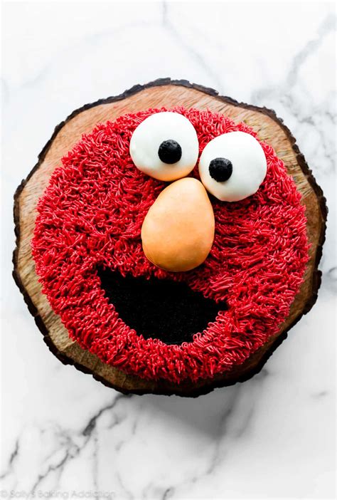Elmo Cake Easy Decorating Tutorial Sallys Baking Addiction