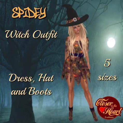 Second Life Marketplace Spidey Witch Outfit