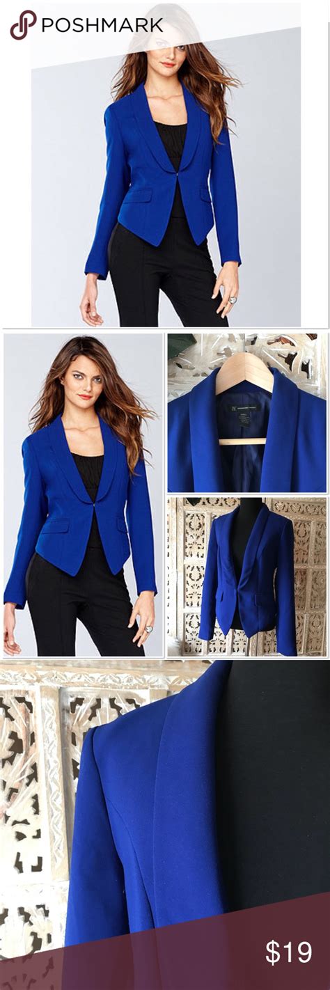 Inc International Concepts Cobalt Blue Blazer S Clothes Design