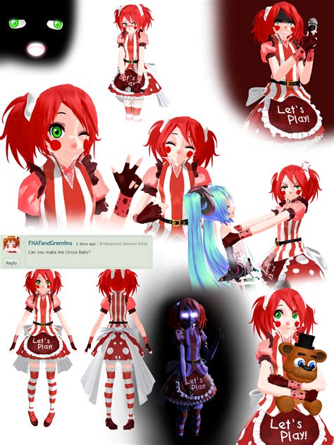 Mmd X Fnaf Circus Baby Ds Pole Bear Dl By Szamankagaja On Deviantart