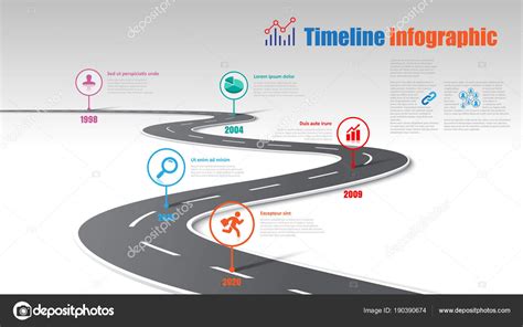 Business Road Map Timeline Infographic Template Pointers Designed