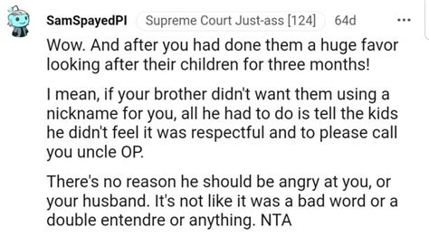 Man Gets The Heat From Brother And Sil For Allowing Nephews To Call Him
