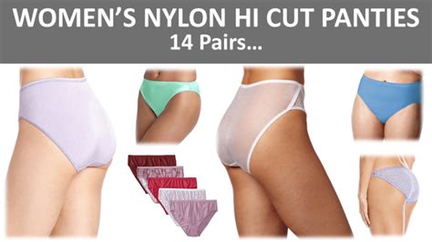 Womens Nylon Hi Cut Panties 14 Pairs Maybe This Pair