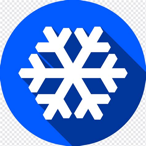 Snow Flake Icon Button Cold Frost Snowfall Ice Crystal