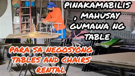 Pinakamadaling Paggawa Ng Lamesa Tables And Chairs Rental Business