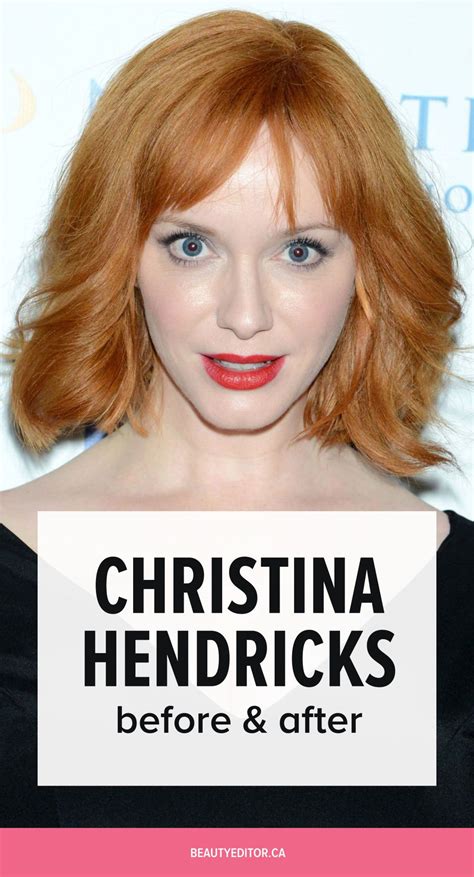 Christina Hendricks Before And After Beautyeditor Lipstick For Fair