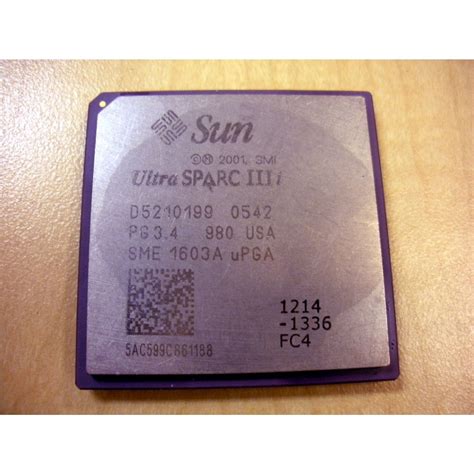 Sun 527 1214 1336ghz Ultrasparc Iiii Cpu Processor For V210 V240