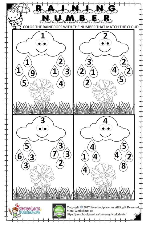 We Prepared Spring Themed Counting Worksheet For Kindergarten And
