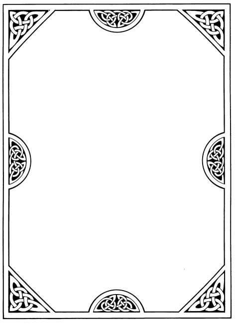 Celt24 2159×2961 Celtic Border Celtic Bookplate Design
