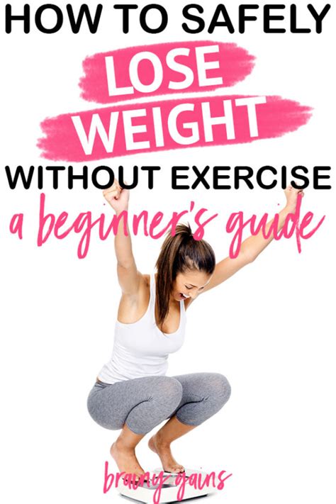 How To Lose Weight Without Exercising A Beginners Guide
