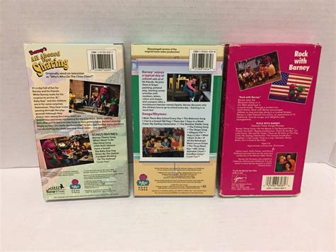 Lot Of 6 Barney Vhs Tapes Barney And Friends Vintage Barney Vhs Tapes