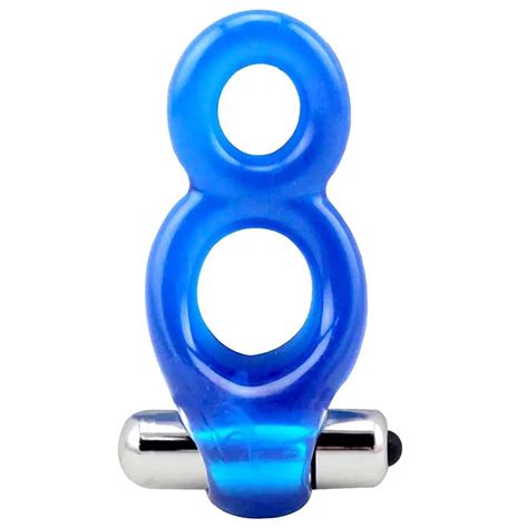 Clit Dual Vibrating Cock Ring Sample Silicone Ring Male Toys Sex