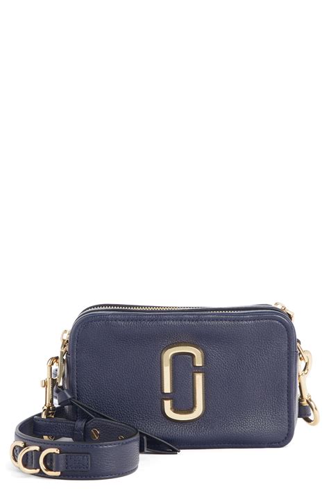 8.25w x 5h x 3.25d. Marc Jacobs Leather The Softshot 21 Crossbody Bag - in ...