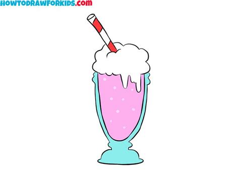 How To Draw A Realistic Milkshake In 2022 Drawings Draw Coloring