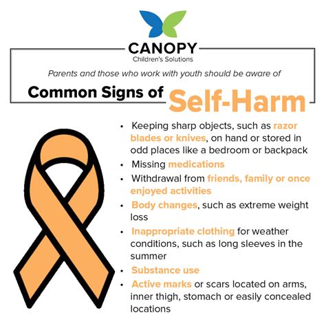 See My Pain When Teens Self Harm Canopy Childrens Solutions