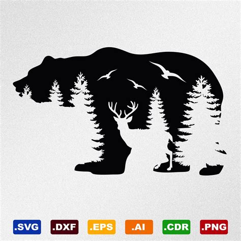 Bear Svg Etsy Bear Clipart Bear