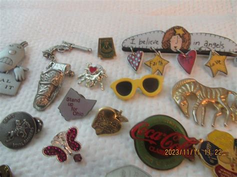 Lot Of Vintage Interesting Pinbacks And Lapel Pins Some Metal Junk