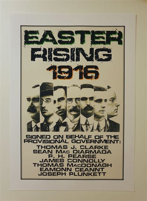 1916 The Proclamation Of The Irish Republic A4 1916 Easter Rising