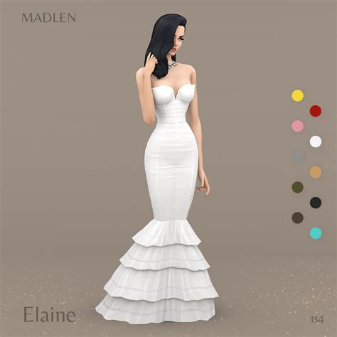 Madlen Elaine Dress Ruffled Mermaid Dress Sweetheart