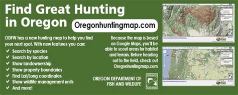 Map Availability Oregon Hunting Eregulations