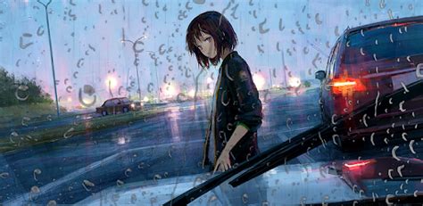 Download Anime Girl In The Rain Live Wallpaper Apk For Android Latest